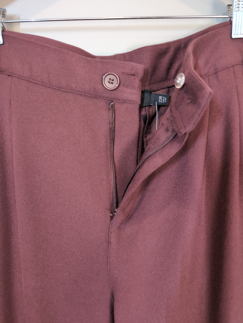 NEW Torrid Brushed Twill Wide Leg Pants Sassafras Purple Womens Plus Size 22 - Picture 8 of 15
